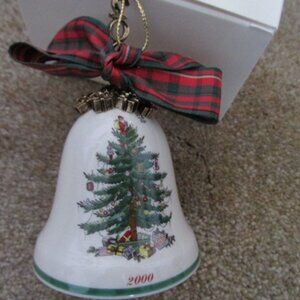 Spode 2000 Christmas Bell ornament